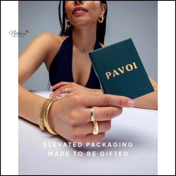 14K Gold Plated Sterling Silver Stackable Eternity Band Ring Women's - Picture 6 of 7